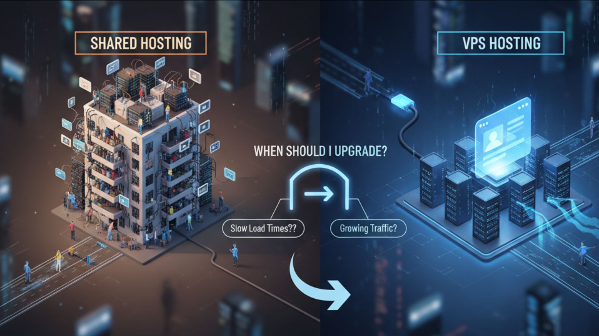 What is the main difference between Shared Hosting and VPS Hosting?