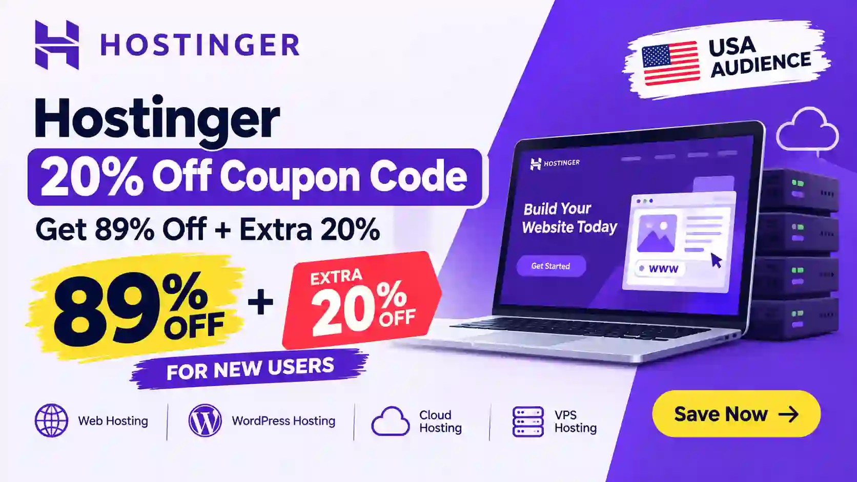 Hostinger 20% Off Coupon Code: Get 89% Off + Extra 20% in 2026